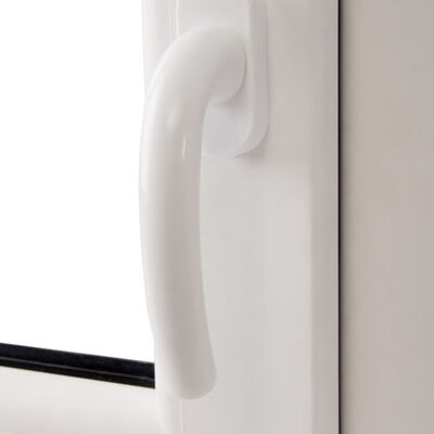 vidaXL Triple Glazing Tilt & Turn PVC Window Handle on the Right 600 x 1000 mm