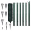 vidaXL Euro Fence Steel 25x1.5 m Green