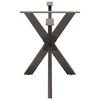 vidaXL Dining Table Leg Spider Shape Black 120x68x(72-73) cm Steel