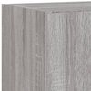 vidaXL 5 Piece TV Wall Units with LED Grey Sonoma Engineered Wood