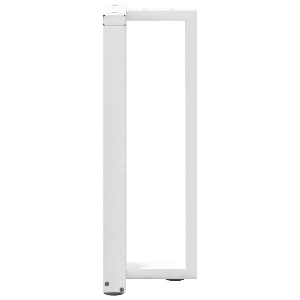 vidaXL Console Table Legs T-Shaped&nbsp;2 pcs White 25x28x(72-73) cm Steel