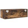 vidaXL TV Cabinet Smoked Oak 80x31x25.5 cm Engineered Wood