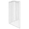 vidaXL Dog Gate Foldable 2 Panels White 160 cm Poplar Wood