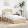 vidaXL Storage Bed with Drawer Sonoma Oak 90 x 190 cm Engineered Wood