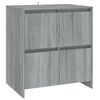 vidaXL 3 Piece Sideboard Grey Sonoma Engineered Wood