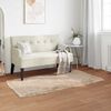 vidaXL Faux Sheepskin Rug Tafalla Beige 80 x 150 cm Polyester