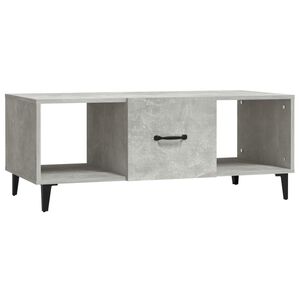 vidaXL Coffee Table Concrete Grey 102x50x40 cm Engineered Wood