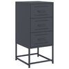 vidaXL Bedside Cabinets 2 pcs Anthracite 36x39x78 cm Steel