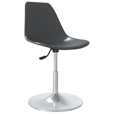 vidaXL Swivel Dining Chairs 4 pcs Grey PP
