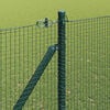 vidaXL Fence Post Green 10 x 1.6 m (16 x 16 mm mesh) Steel and PVC