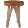 vidaXL Stool Brown Teak Wood