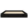 vidaXL Dog Bed Black 91.5x64x9 cm Solid Wood Pine