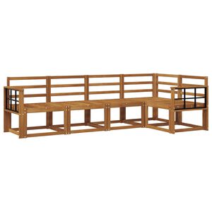 vidaXL Outdoor Sofa Set 5 pcs Natural