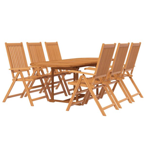 vidaXL 7 Piece Garden Dining Set Solid Wood Acacia