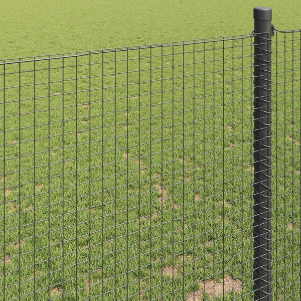 vidaXL Welded Wire Fence Grey 1.4 x 10 m Steel