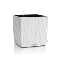 LECHUZA Planter CUBE Cottage 40 ALL-IN-ONE White