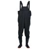 vidaXL Chest Waders with Boots Black Size 44