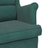 vidaXL Armchair Dark Green Velvet