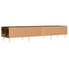 vidaXL TV Cabinet Smoked Oak 150x36x30 cm Engineered Wood
