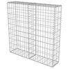 vidaXL Gabion Wall with Covers Galvanised Steel 100x20x100 cm
