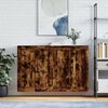 vidaXL Wall Mounted Cabinets 2 pcs Smoked Oak Engineered Wood