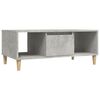 vidaXL Coffee Table Concrete Grey 90x50x36,5 cm Engineered Wood