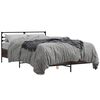 vidaXL Bed Frame without Mattress Brown Oak 135x190 cm