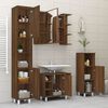 vidaXL Bathroom Mirror Cabinet Brown Oak 80x20.5x64 cm Engineered Wood