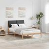 vidaXL Bed frame Brown and dark grey 120 x 190 cm Solid pine wood