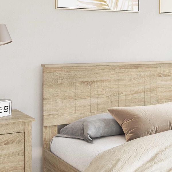 vidaXL Headboard with Headboard Sonoma Oak 180 cm Engineered wood