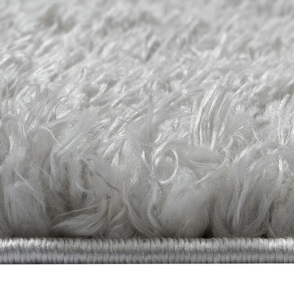 vidaXL High Pile Shaggy Rug Grey 160x230 cm 50 mm