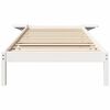 vidaXL Bed Frame White 90 x 190 cm Solid Pine Wood