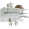FMD Wall-mounted Coat Rack 72x29.3x34.5 cm White