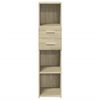 vidaXL Highboard Sonoma Oak 30x42.5x124 cm Engineered Wood