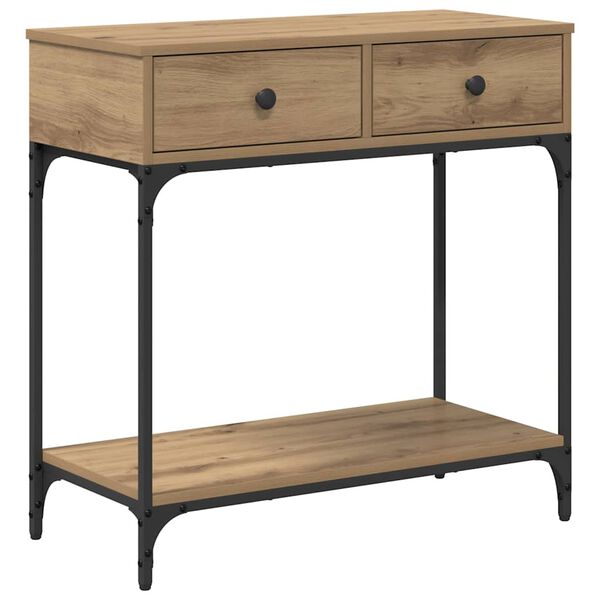 vidaXL Console Table Artisan oak 75 x 34.5 x 75 cm Engineered wood