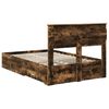 vidaXL Bed Frame with Drawer with Headboard Manual Engineered Wood