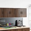 vidaXL Garage Wall Cabinets 2 pcs Brown Oak Engineered Wood