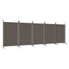 vidaXL 5-Panel Room Divider Anthracite 433x180 cm Fabric