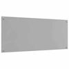 vidaXL Kitchen Backsplash 2 pcs Light Grey 120 x 50 cm Tempered Glass