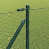 vidaXL Fence Post Green 50 x 1.6 m (36 mm mesh) Steel and PVC
