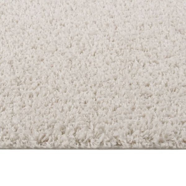 vidaXL Shaggy Rug High Pile Cream 120x170 cm