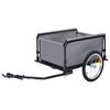 vidaXL Bike Trailer Grey and Orange 65 kg