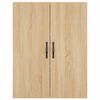 vidaXL Highboard Sonoma Oak 69.5x34x180 cm Engineered Wood