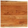 vidaXL Table Top 80x80x3.8 cm Rectangular&nbsp;Solid Wood Acacia Live Edge