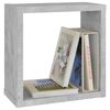 vidaXL Wall Cube Shelves 6 pcs Concrete Grey 30x15x30 cm