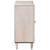 vidaXL Sideboard with Shelf White 90 x 33.5 x 75 cm Solid Mango Wood