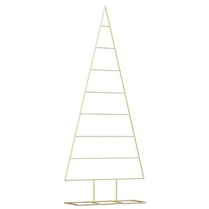 vidaXL Metal Christmas Tree Gold 181 cm Powder-coated steel