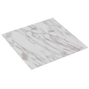 vidaXL Self-adhesive Flooring Planks White and Brown 30.5 x 30.5 cm