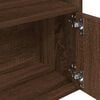 vidaXL Bookcase Brown Oak 31x24x127 cm Engineered Wood