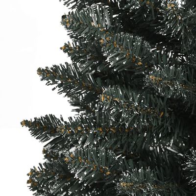 vidaXL Artificial Slim Christmas Tree with Stand Green 120 cm PVC